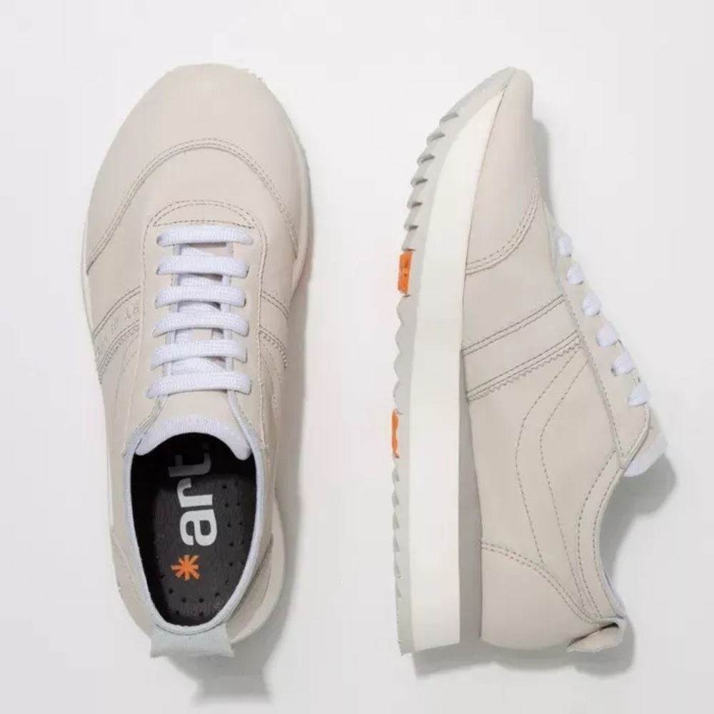The Art Company 1793 KIOTO White Nubuck Unisex Platform Sneakers | Size 37
